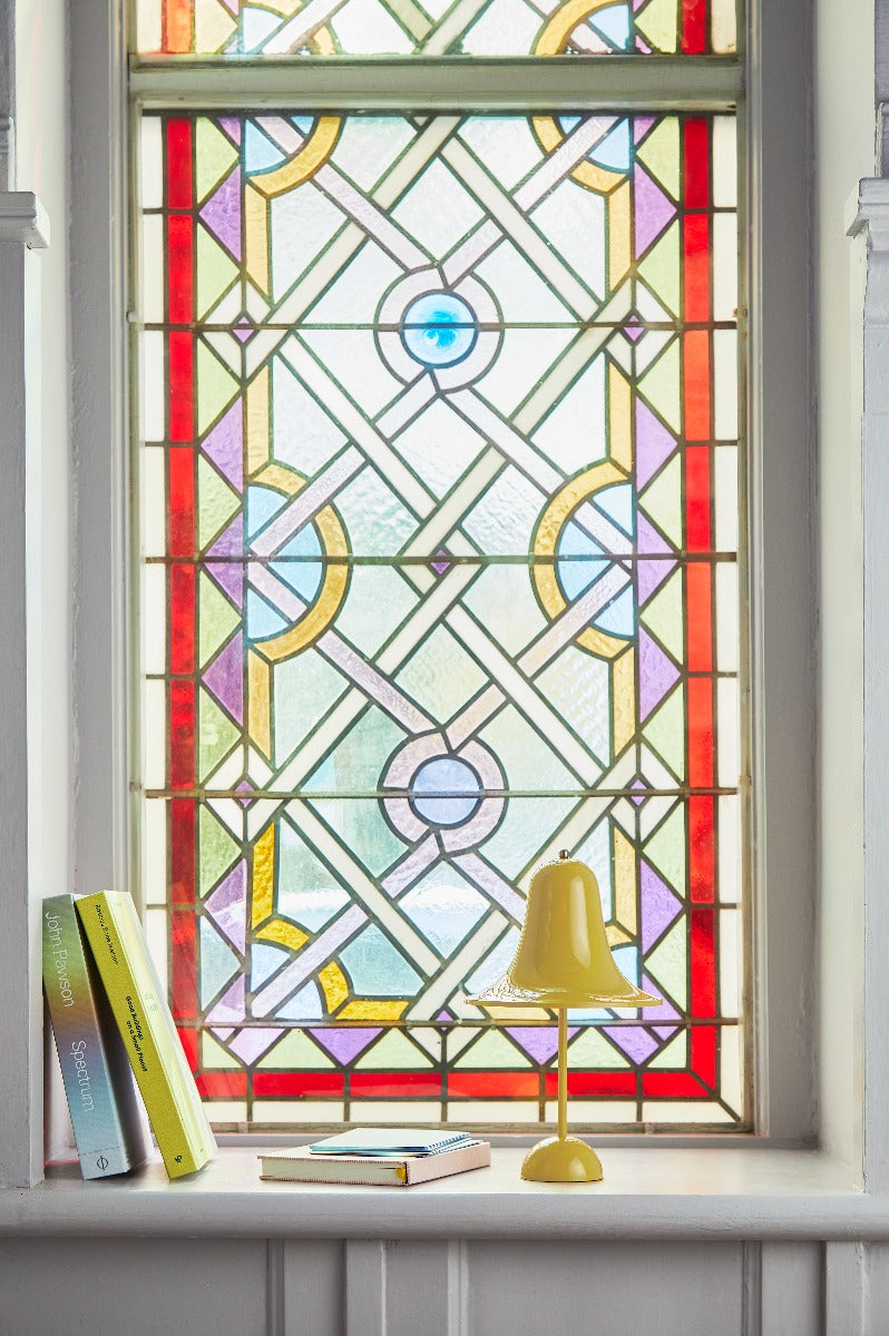 Verner Panton Pantop portable bordlampe - Warm Yellow - Ø18